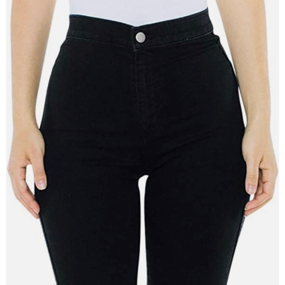 American Apparel women’s easy jean skinny high waisted